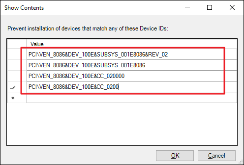 Windows Device Hardware Ids